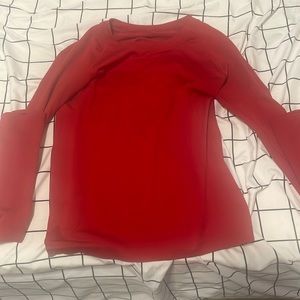 Lululemon Red cropped swiftly tec